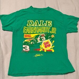 Dale Earnhardt Jr. Kids Green Racing Tee